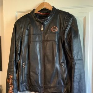 Black Leather Women’s Harley Davidson Jacket